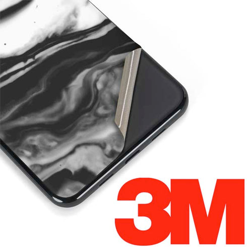 Black and White Marble Ink Google Pixel 3a XL Skin